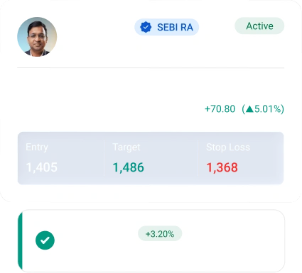 SEBI RA trade card preview
